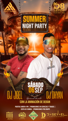 🌴🔥 SUMMER NIGHT PARTY – LEIPZIG SE PRENDE ESTE 06 DE SEPTIEMBRE 🔥🌴